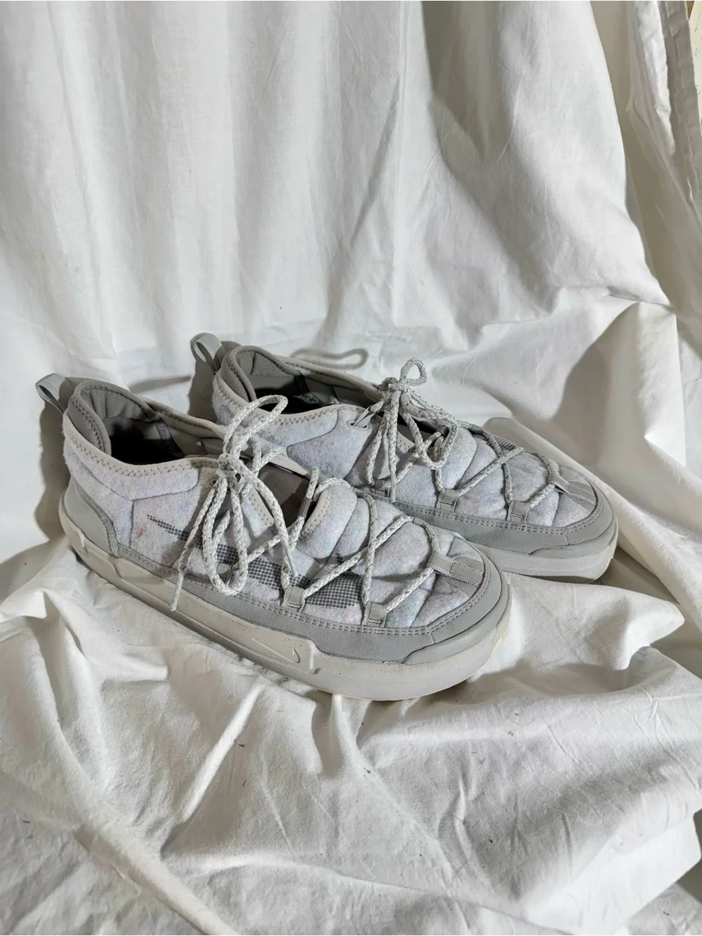 Nike Offline Pack Light Smoke Grey White Slip On Sneakers DJ6230-001 Men's 11.5